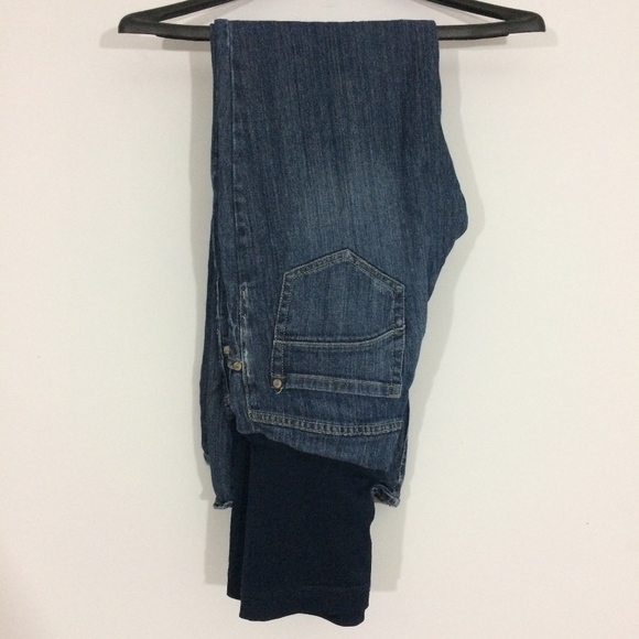 Liz Lange Maternity Sz 2 Medium Wash Blue Jeans - Picture 5 of 8